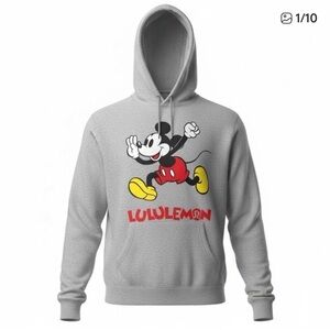 Lululemon X Disney Collab Gray Hoodie